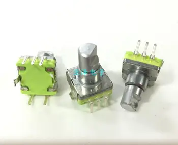 5PCS/LOT LJV high quality EC11 type rotary encoder switch, 30 position 15 pulse shaft length 12MM, car digital potentiometer
5PCS/LOT LJV high quality EC11 type rotary encoder switch, 30 position 15 pulse shaft length 12MM, car digital potentiometer