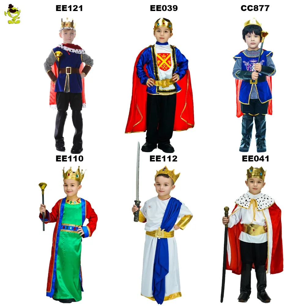 

Hot Sale Disfraces Halloween Cosplay Costume for Children The King Costumes Children's Day Boys Prince Fantasia Infantil kids