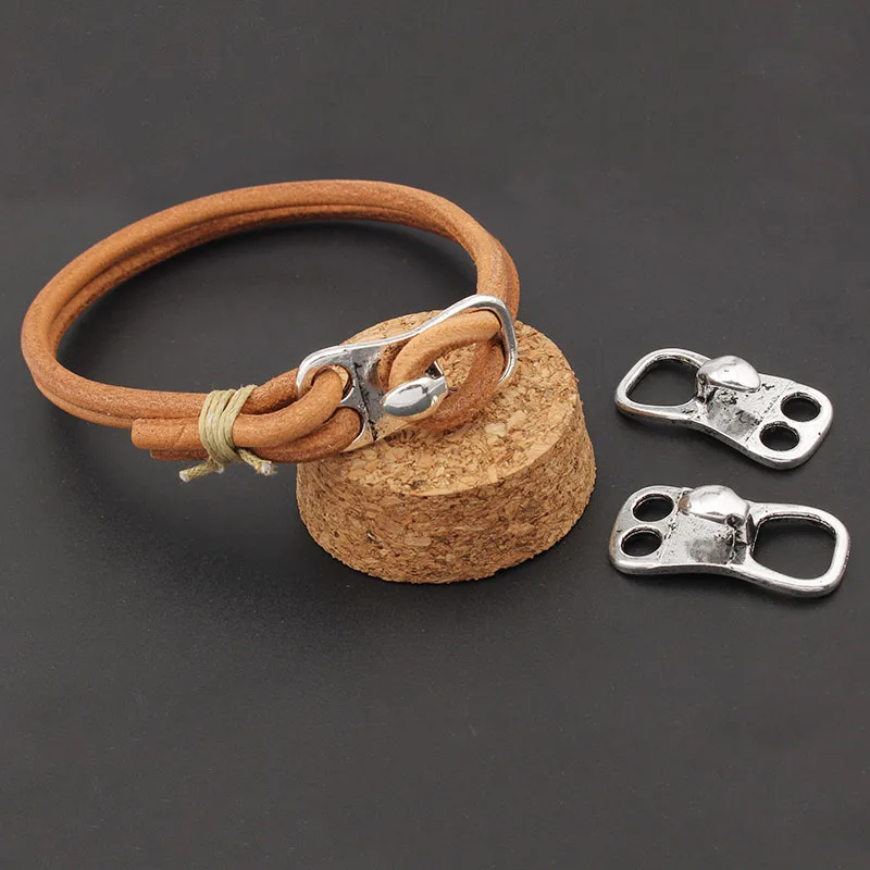 10pcs Antique Silver Double Hole Open Hook Clasp Bracelet Findings For 4mm Round Leather Cord For Bracelets Jewelry Making
10pcs Antique Silver Double Hole Open Hook Clasp Bracelet Findings For 4mm Round Leather Cord For Bracelets Jewelry Making