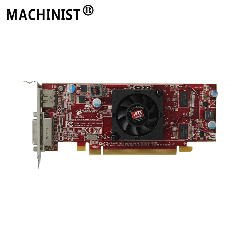 AMD ATI Radeon HD4550 512M DDR3 desktop Video Graphic Card GPU DP DVI Output interface For Dell 0C7MG0
AMD ATI Radeon HD4550 512M DDR3 desktop Video Graphic Card GPU DP DVI Output interface For Dell 0C7MG0