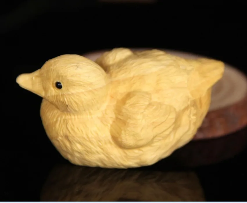 Miniature Natural wood carvings duck ducky figurine home decoration 6.2x3.6x3.8cm
Miniature Natural wood carvings duck ducky figurine home decoration 6.2x3.6x3.8cm