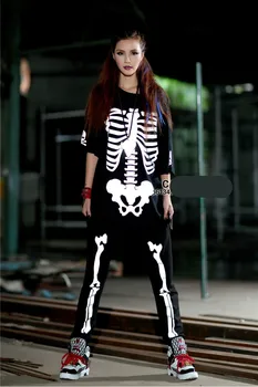 2019 New Women Set 2 Pieces Outfits Reflective Light Skull T Shirts Top and Pants Oversize Sweatsuits Tracksuits Streetwear
2019 New Women Set 2 Pieces Outfits Reflective Light Skull T Shirts Top and Pants Oversize Sweatsuits Tracksuits Streetwear