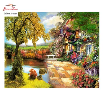 Golden Panno,Needlework,DIY DMC Cross stitch,Sets For Embroidery kit 14ct unprinted Flower house cross-Stitching,christmas 0109
Golden Panno,Needlework,DIY DMC Cross stitch,Sets For Embroidery kit 14ct unprinted Flower house cross-Stitching,christmas 0109