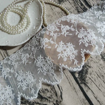 New Exquisite Soft mesh Embroidered Lace Trim Doll Clothes Material Handmade DIY Lace Fabric 11cm 5Yd/lot
New Exquisite Soft mesh Embroidered Lace Trim Doll Clothes Material Handmade DIY Lace Fabric 11cm 5Yd/lot