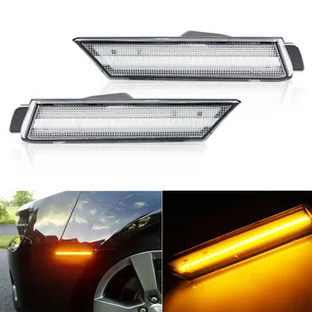 12V Amber LED Front Side Marker Lights For 2010-2015 Chevy Camaro, LH RH Sidemarkers Powered by 26 Amber SMD LED Lights
12V Amber LED Front Side Marker Lights For 2010-2015 Chevy Camaro, LH RH Sidemarkers Powered by 26 Amber SMD LED Lights