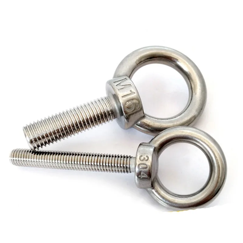 M3 M4 M5 M6 M8 M10 M12 M14 M16 M20 M24 M27 A2 Stainless Steel 304 Lifting Eye Bolts Male Screw Marine Lifting Eye Screws
M3 M4 M5 M6 M8 M10 M12 M14 M16 M20 M24 M27 A2 Stainless Steel 304 Lifting Eye Bolts Male Screw Marine Lifting Eye Screws