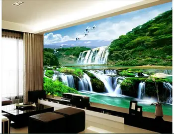 Custom photo Non-woven mural 3d wallpapers for living room waterfalls flying crane decoration painting 3d wall murals wallpaper
Custom photo Non-woven mural 3d wallpapers for living room waterfalls flying crane decoration painting 3d wall murals wallpaper
