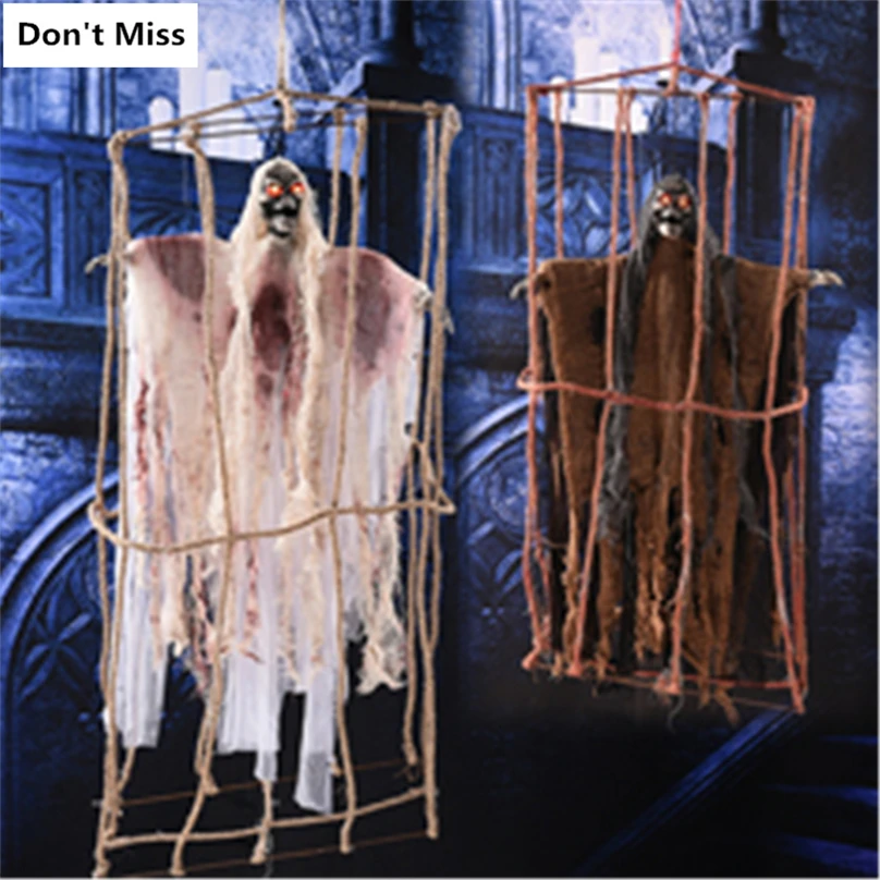 Haloween Creepy Ghost Haunted House Supplies Electric Halloween Hanging Ghosts Haunted House Escape Horror Halloween Decoration
Haloween Creepy Ghost Haunted House Supplies Electric Halloween Hanging Ghosts Haunted House Escape Horror Halloween Decoration