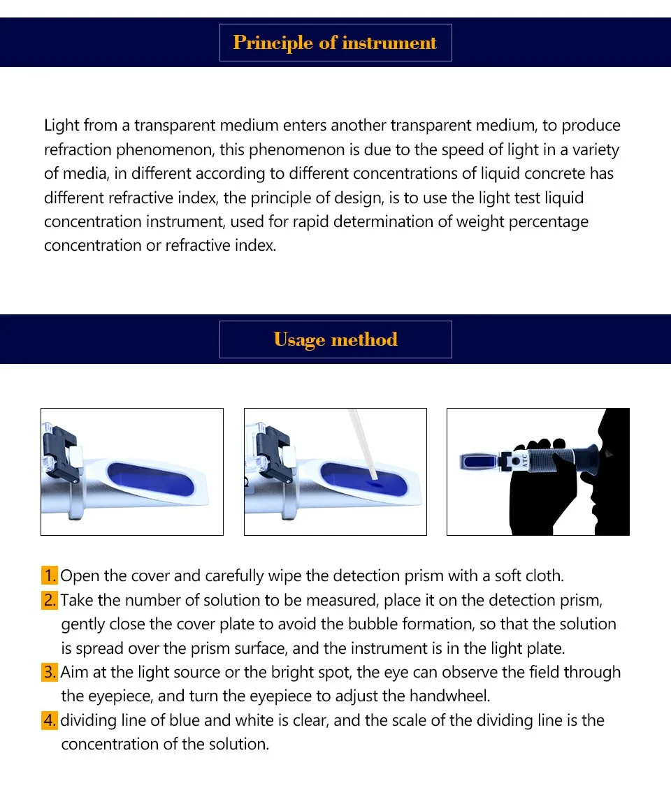 Generic Portable Auto Refractometer Methanol Antifreeze Tester 500