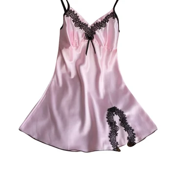 Ladies Sexy Silk SNight Dress Sleeveless Nighties V-neck Nightgown Nightdress Lace Sleepwear Nightwear
Ladies Sexy Silk SNight Dress Sleeveless Nighties V-neck Nightgown Nightdress Lace Sleepwear Nightwear