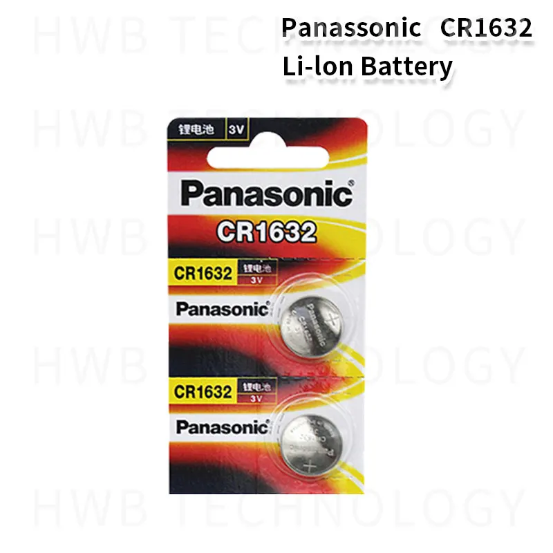 

2pc PANASONIC CR1632 1632 DL1632 3V Lithium Batteries Cell Button Coin Battery