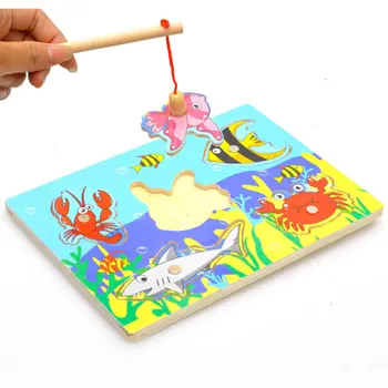 2016 New Cute Wooden Magnetic Fishing Game & Jigsaw Puzzle Board Children Toy
2016 New Cute Wooden Magnetic Fishing Game & Jigsaw Puzzle Board Children Toy