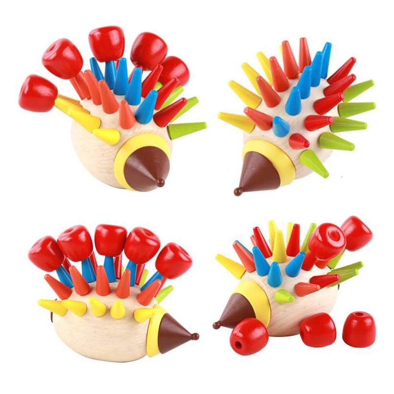 DIY magnetic colorful Hedgehog knocked toys wooden building blocks children early childhood education Toys Kids Gift
DIY magnetic colorful Hedgehog knocked toys wooden building blocks children early childhood education Toys Kids Gift