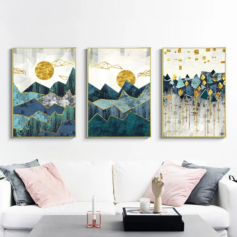 Wall Picture Painting Canvas Golden Sun Nordic 1PC Landscape Abstract For Living Room Geometric Art Poster No Frame Mountain
Wall Picture Painting Canvas Golden Sun Nordic 1PC Landscape Abstract For Living Room Geometric Art Poster No Frame Mountain