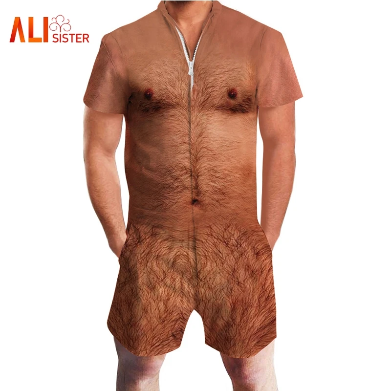 New Fashion Hip Hop 3d Mens Rompers Funny Print Chest Hair Muscle Jumpsuit Summer Male One Piece Playsuit Plus Size
New Fashion Hip Hop 3d Mens Rompers Funny Print Chest Hair Muscle Jumpsuit Summer Male One Piece Playsuit Plus Size