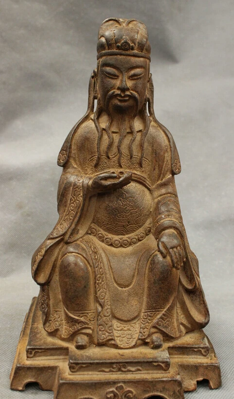 S4468 10" Folk Chinese Famous Taoism Bronze Emperor Civil Minister Minister Statue D0318
S4468 10" Folk Chinese Famous Taoism Bronze Emperor Civil Minister Minister Statue D0318