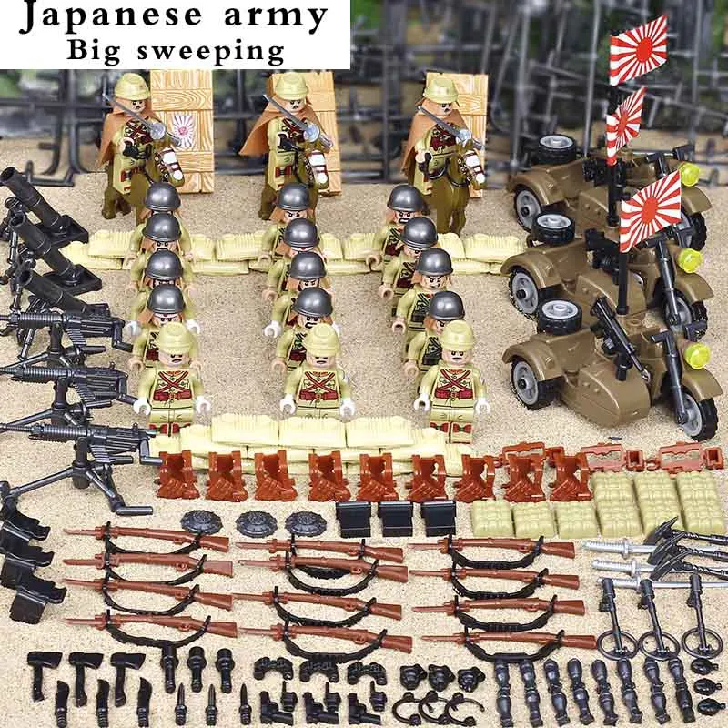 2019WW2 legoed World War II Japanese Eighth Squadron Special Forces weapon Figure Military Building Blocks Toy
2019WW2 legoed World War II Japanese Eighth Squadron Special Forces weapon Figure Military Building Blocks Toy