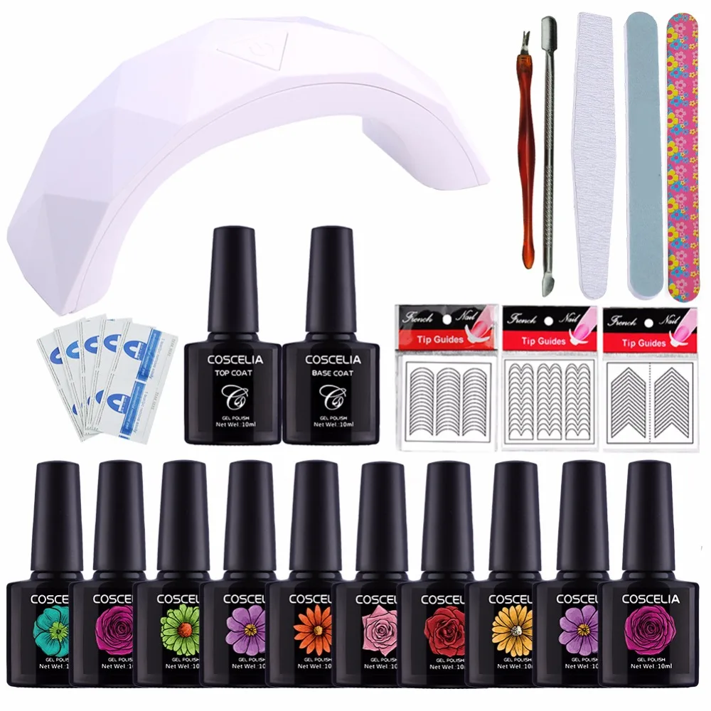 COSCELIA Nail Art Sets 12W UV LED Lamp For Nail UV Gel Nail Polish Set Tools For Manicure Gel Varnish Lacquer Manicure Tools Kit
COSCELIA Nail Art Sets 12W UV LED Lamp For Nail UV Gel Nail Polish Set Tools For Manicure Gel Varnish Lacquer Manicure Tools Kit