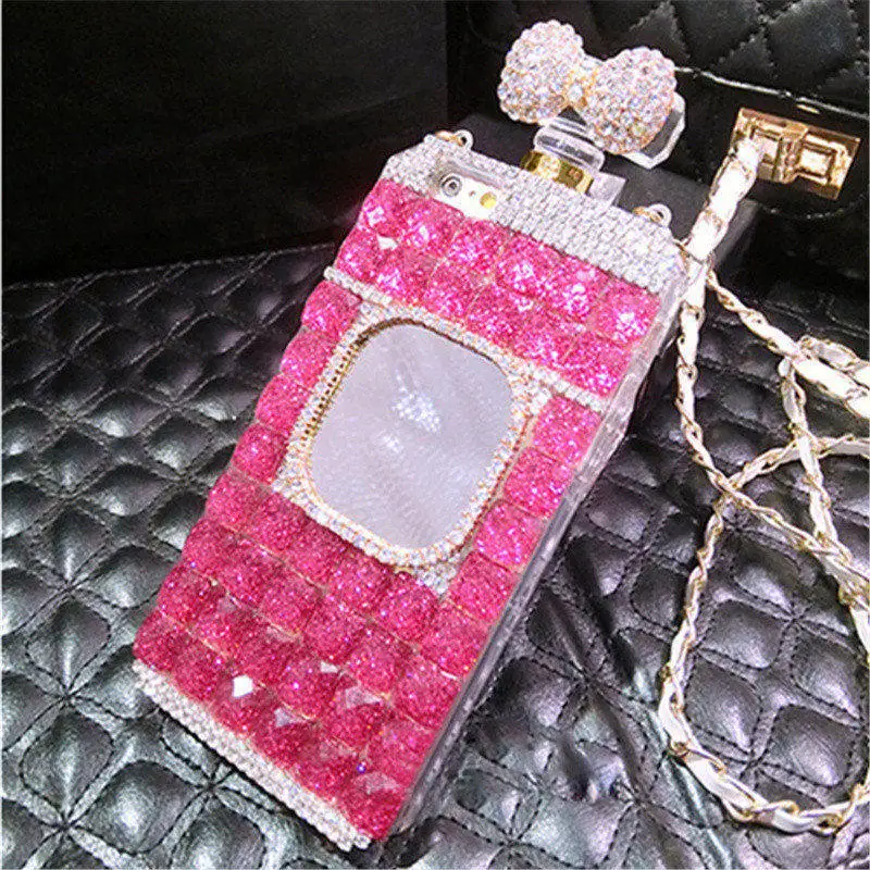 For iPhone 6S 7 8 Plus X Luxury Girls Fashion bling Diamond Glitter Rhinestone Mirror Perfume Bottle Soft Phone Case Back Cover
For iPhone 6S 7 8 Plus X Luxury Girls Fashion bling Diamond Glitter Rhinestone Mirror Perfume Bottle Soft Phone Case Back Cover