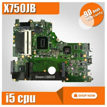 Original X750JB REV2.0 For Asus A750J A750JB K750J K750JB Motherboard i5 cpu P/N90NB01X0-R00010 N14P-GV2 100% tested mainboard
Original X750JB REV2.0 For Asus A750J A750JB K750J K750JB Motherboard i5 cpu P/N90NB01X0-R00010 N14P-GV2 100% tested mainboard