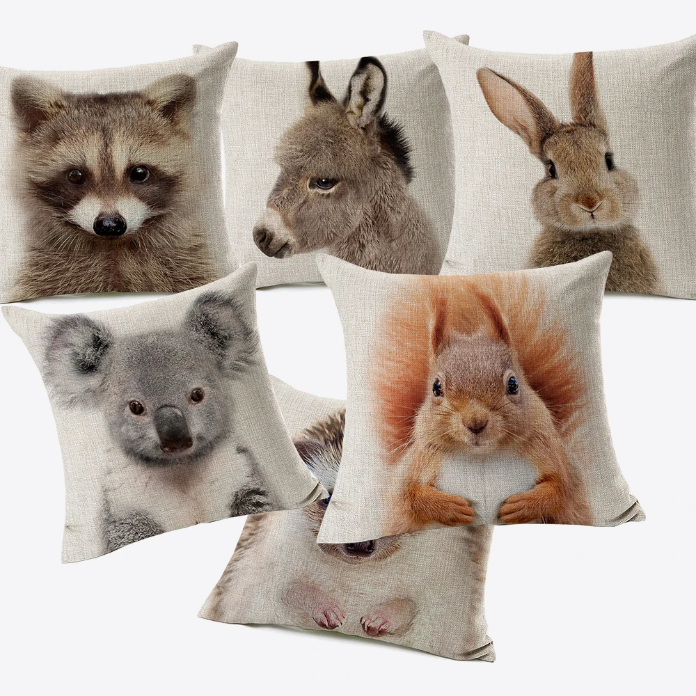 Baby Animals Cushion Covers Bunny Fox Monkey Hedgehog Racoon Grass Mud Horse Cushion Cover Baby Room Cartoon Linen Pillow Case
Baby Animals Cushion Covers Bunny Fox Monkey Hedgehog Racoon Grass Mud Horse Cushion Cover Baby Room Cartoon Linen Pillow Case