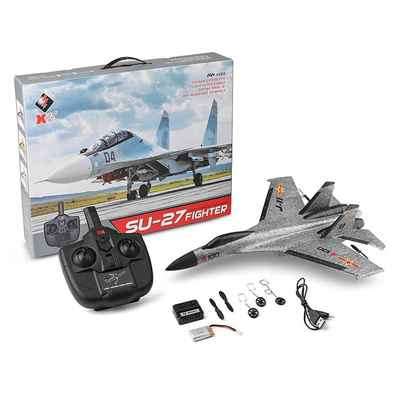WLtoys A100 RC Airplanes SU-27 3CH 2.4G EPP Composite Material Glider Radio Remote Control Toys Model gift
WLtoys A100 RC Airplanes SU-27 3CH 2.4G EPP Composite Material Glider Radio Remote Control Toys Model gift