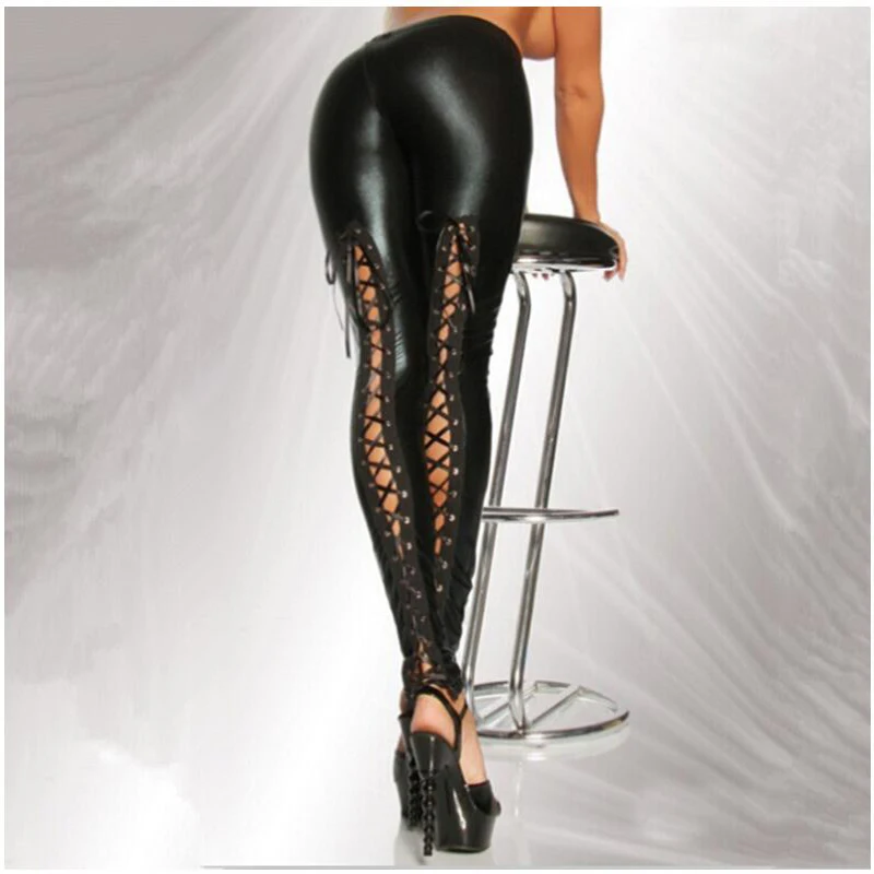Babbytoro Women's Leggings 2019 Shinny Vinyl Faux Leather Criss Cross Punk Gothic Black Plolainas Pants Plus Size 7XL 6XL XS
Babbytoro Women's Leggings 2019 Shinny Vinyl Faux Leather Criss Cross Punk Gothic Black Plolainas Pants Plus Size 7XL 6XL XS