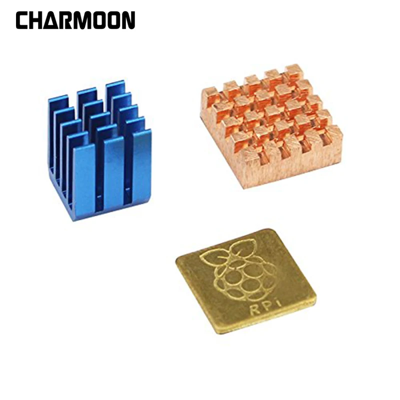 For Raspberry Pi 3/2 Model B Heat Sink 1 Aluminum + 2 Copper With Logo real thermal conducting tape Cooling Heat Sink
For Raspberry Pi 3/2 Model B Heat Sink 1 Aluminum + 2 Copper With Logo real thermal conducting tape Cooling Heat Sink