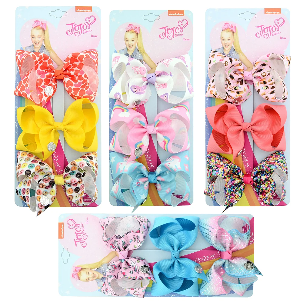 4 inch Medium JOJO Bows Alligator Clips With Metal Tag Gift Card 4 sets/lot Flamingo Unicorn Mermaid Print Ribbon JO JO Hairbows
4 inch Medium JOJO Bows Alligator Clips With Metal Tag Gift Card 4 sets/lot Flamingo Unicorn Mermaid Print Ribbon JO JO Hairbows