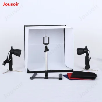 40cm / 16inch Table Top Photo Photography Studio Lighting Light Tent Kit in a Box with 4 Backdrops&2*50w SpotlightLamps CD15
40cm / 16inch Table Top Photo Photography Studio Lighting Light Tent Kit in a Box with 4 Backdrops&2*50w SpotlightLamps CD15