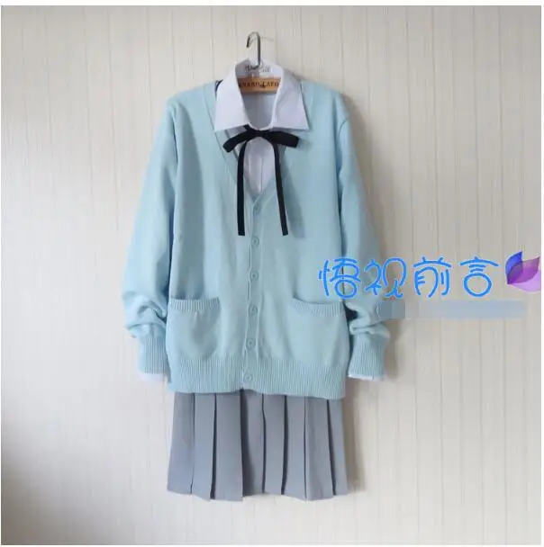 Fashion Autumn and Winter Japanese School Uniform Harajuku Preppy Style JK School Uniform Blue Cardigan Sweater Coat Women Suit
Fashion Autumn and Winter Japanese School Uniform Harajuku Preppy Style JK School Uniform Blue Cardigan Sweater Coat Women Suit