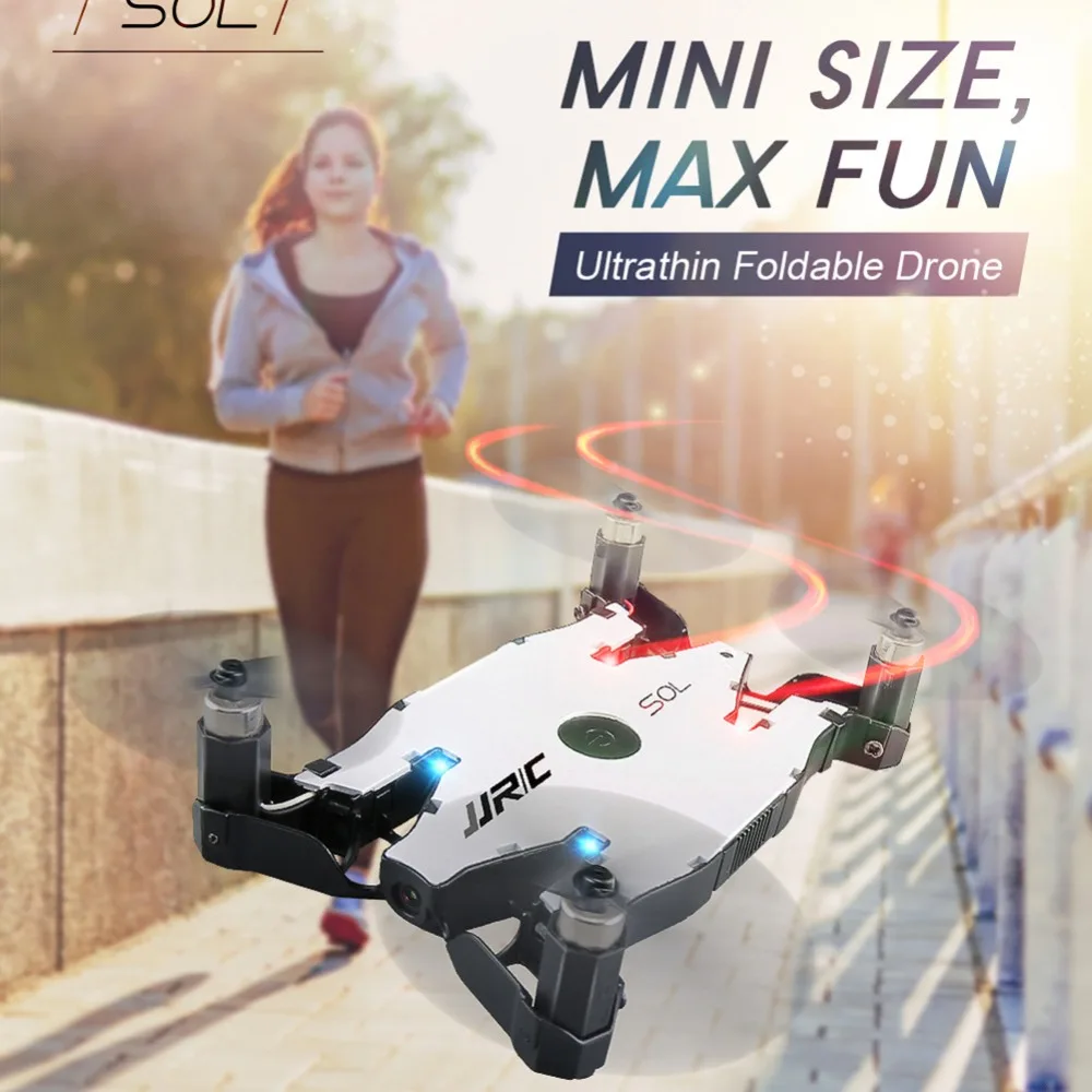 JJR/C JJRC H49 SOL Ultrathin Wifi FPV Selfie Drone 720P Camera Auto Foldable Arm Altitude Hold RC Quadcopter VS H37 H47 E57
JJR/C JJRC H49 SOL Ultrathin Wifi FPV Selfie Drone 720P Camera Auto Foldable Arm Altitude Hold RC Quadcopter VS H37 H47 E57