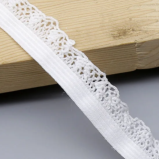 Wholesale 30Yards 1.4cm Exquisite Ruffled Lace Edge Tape Sewing Elastic Webbing For Underwear/Party Accessories DIY
Wholesale 30Yards 1.4cm Exquisite Ruffled Lace Edge Tape Sewing Elastic Webbing For Underwear/Party Accessories DIY