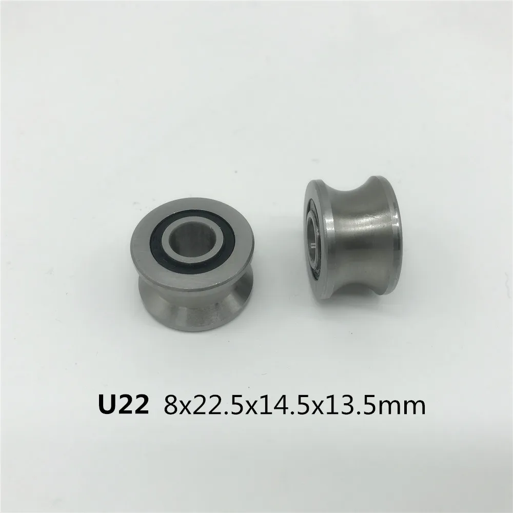 5pcs U22 8x22.5x14.5x13.5mm U Groove Bearing Steel Deep Groove Ball Bearing Traces Walking Guide Rail Bearing
5pcs U22 8x22.5x14.5x13.5mm U Groove Bearing Steel Deep Groove Ball Bearing Traces Walking Guide Rail Bearing