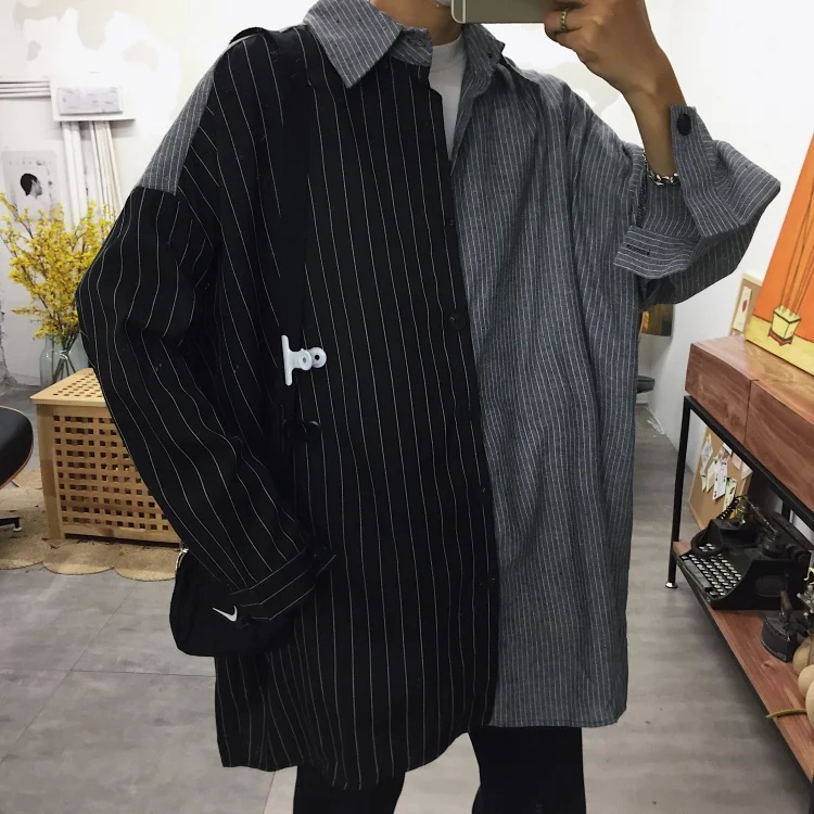 Women's Clothing 2019 plus size ulzzang Spring autumn Korean vintage Harajuku loose patchwork striped long sleeve Blouses Shirts
Women's Clothing 2019 plus size ulzzang Spring autumn Korean vintage Harajuku loose patchwork striped long sleeve Blouses Shirts