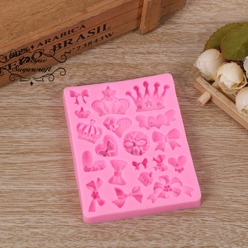 Princess castle Crown bow-knot chess silicone mold fondant mold cake decorating tools chocolate gumpaste mold CK-SM-943
Princess castle Crown bow-knot chess silicone mold fondant mold cake decorating tools chocolate gumpaste mold CK-SM-943