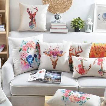 Wholesales Cushion Cover Rustic Floral Deer Skull Anchor Home Decorative Pillow Case 45x45cm/30x50cm
Wholesales Cushion Cover Rustic Floral Deer Skull Anchor Home Decorative Pillow Case 45x45cm/30x50cm