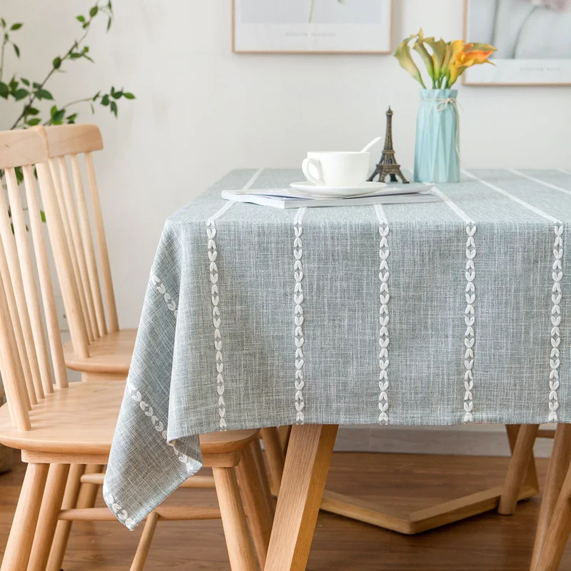 Nordic Rectangle Tablecloth for Wedding Party Striped Dyed Dustproof Polyester Fabric Table Covers Simple Tables Decor Clothes
Nordic Rectangle Tablecloth for Wedding Party Striped Dyed Dustproof Polyester Fabric Table Covers Simple Tables Decor Clothes