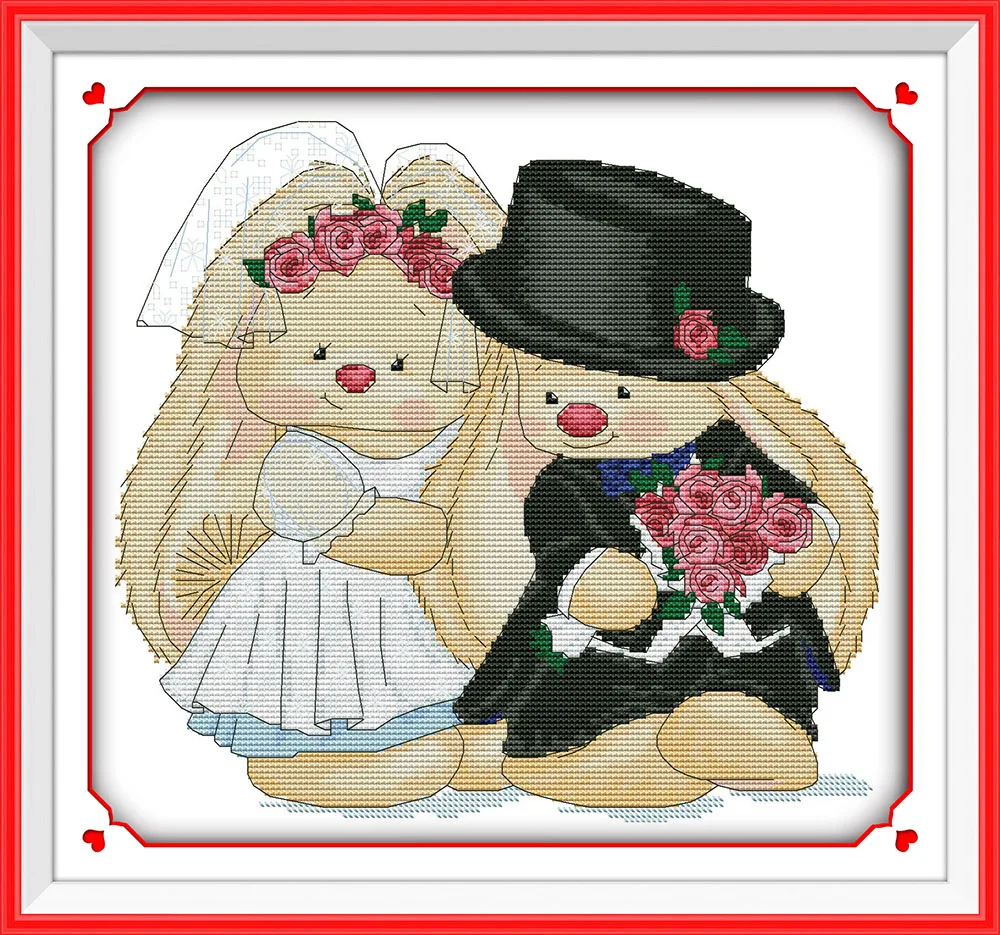 The rabbit's wedding, counted printed on fabric DMC 14CT 11CT Cross Stitch kits,embroidery needlework Sets Home Decor
The rabbit's wedding, counted printed on fabric DMC 14CT 11CT Cross Stitch kits,embroidery needlework Sets Home Decor