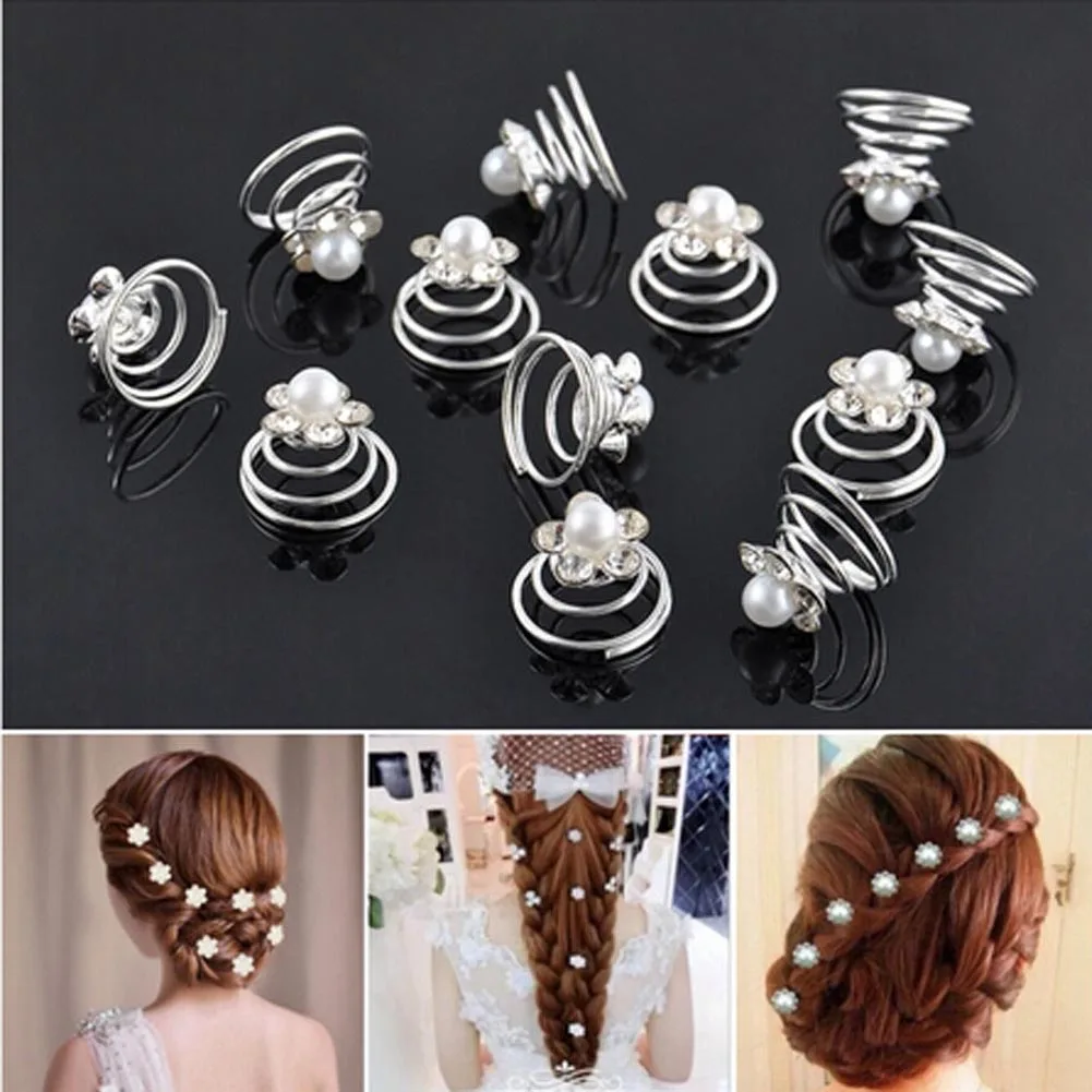 12Pcs/Pack! Princess Crystal Rhinestone Flower Pearl Hair Clips Hairpin for Women Bride Wedding Hair Accessories
12Pcs/Pack! Princess Crystal Rhinestone Flower Pearl Hair Clips Hairpin for Women Bride Wedding Hair Accessories