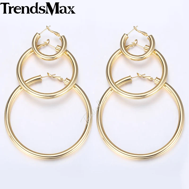 Trendsmax Hoop Earrings For Women Silver Gold Tube Round Circle Womens Earrings Woman Jewelry Gifts Statement 5mm KGEM18
Trendsmax Hoop Earrings For Women Silver Gold Tube Round Circle Womens Earrings Woman Jewelry Gifts Statement 5mm KGEM18