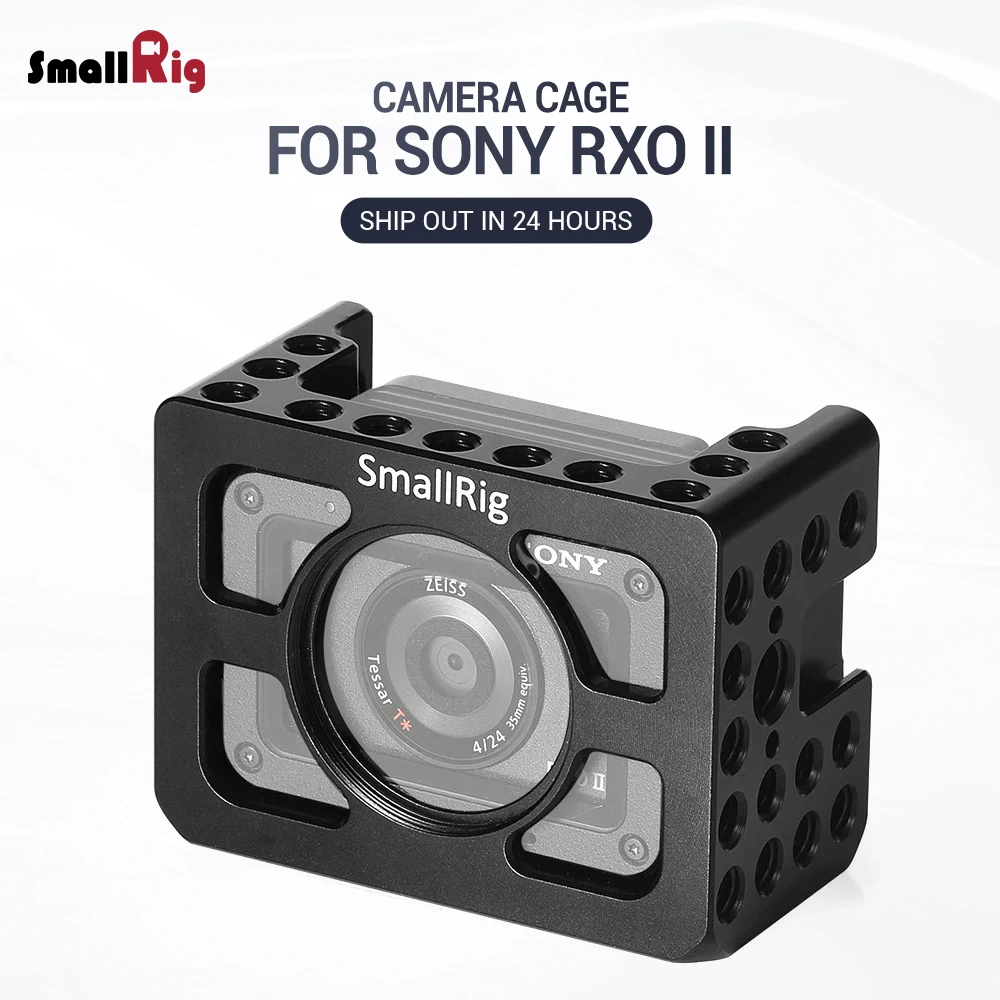 SmallRig RX0 II Vlogging Cage for Sony RX0 II Action Camera Feature w/ 1/4 Thread Holes For Handle Magic Arm DIY attach 2344
SmallRig RX0 II Vlogging Cage for Sony RX0 II Action Camera Feature w/ 1/4 Thread Holes For Handle Magic Arm DIY attach 2344