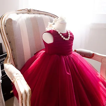 Red Chiffon Princess Girl Communion Dress Baby Bridesmaid Bow Wedding Party Birthday Girls Dresses Child Vestudis de festa
Red Chiffon Princess Girl Communion Dress Baby Bridesmaid Bow Wedding Party Birthday Girls Dresses Child Vestudis de festa