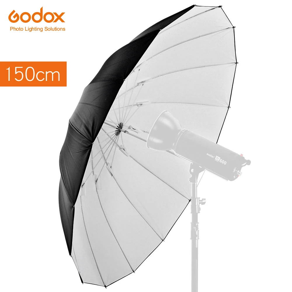 Godox Studio Photogrphy 60" / 150cm Black White Reflective Lighting Light Umbrella
Godox Studio Photogrphy 60" / 150cm Black White Reflective Lighting Light Umbrella