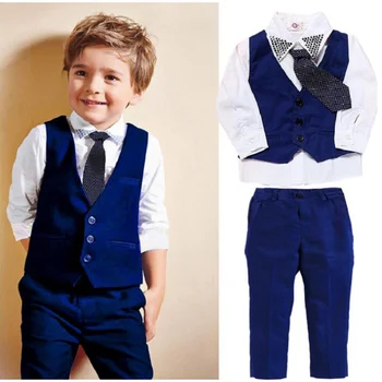 New boys suit multi-piece children's clothing 2019 boys fashion tie + vest + shirt + pants four-piece children's clothing
New boys suit multi-piece children's clothing 2019 boys fashion tie + vest + shirt + pants four-piece children's clothing
