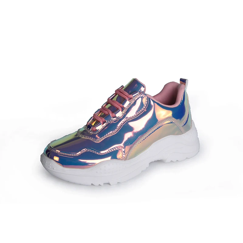 2019 Women Sneakers Shoes Woman Spring Autumn Pink Shiny Bling Vulcanize Shoes Flats Glinted PU Lace Up Women Casual Flat Shoes
2019 Women Sneakers Shoes Woman Spring Autumn Pink Shiny Bling Vulcanize Shoes Flats Glinted PU Lace Up Women Casual Flat Shoes
