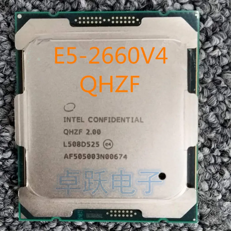 Intel Xeon ES Version QHZF E5 2660V4 2.0GHZ 14-Cores 35MB E5 2660 V4 FCLGA2011-3 Free Shipping
Intel Xeon ES Version QHZF E5 2660V4 2.0GHZ 14-Cores 35MB E5 2660 V4 FCLGA2011-3 Free Shipping