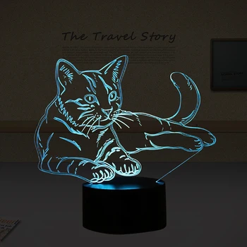 Kaigelin Cat 3D Night Light Animal Lamp Remote Touch Swithc LED 7 Color LED USB 3D Illusion Lamp For Home Decor As Kids Toy Gift
Kaigelin Cat 3D Night Light Animal Lamp Remote Touch Swithc LED 7 Color LED USB 3D Illusion Lamp For Home Decor As Kids Toy Gift