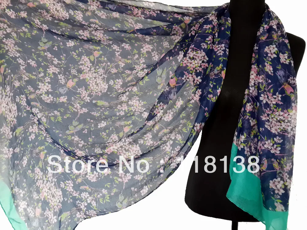 Fashion Ladies Birds on Tree Twig Flowers Print Scarf Animal Shawl Wrap Accessories, Free Shipping
Fashion Ladies Birds on Tree Twig Flowers Print Scarf Animal Shawl Wrap Accessories, Free Shipping