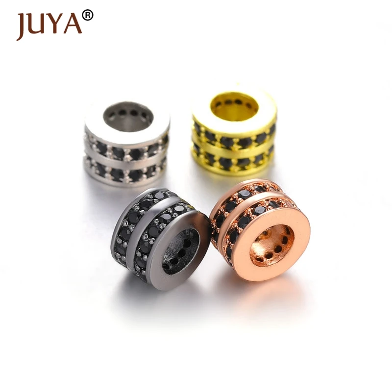 Big Hole Spacer Beads For Jewelry Making Accessories Micro Pave Black/Clear Zircon Rhinestone Beads DIY Jewellery 5Pcs Wholesale
Big Hole Spacer Beads For Jewelry Making Accessories Micro Pave Black/Clear Zircon Rhinestone Beads DIY Jewellery 5Pcs Wholesale